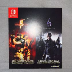 Resident Evil 5/Resident Evil 6 Codes