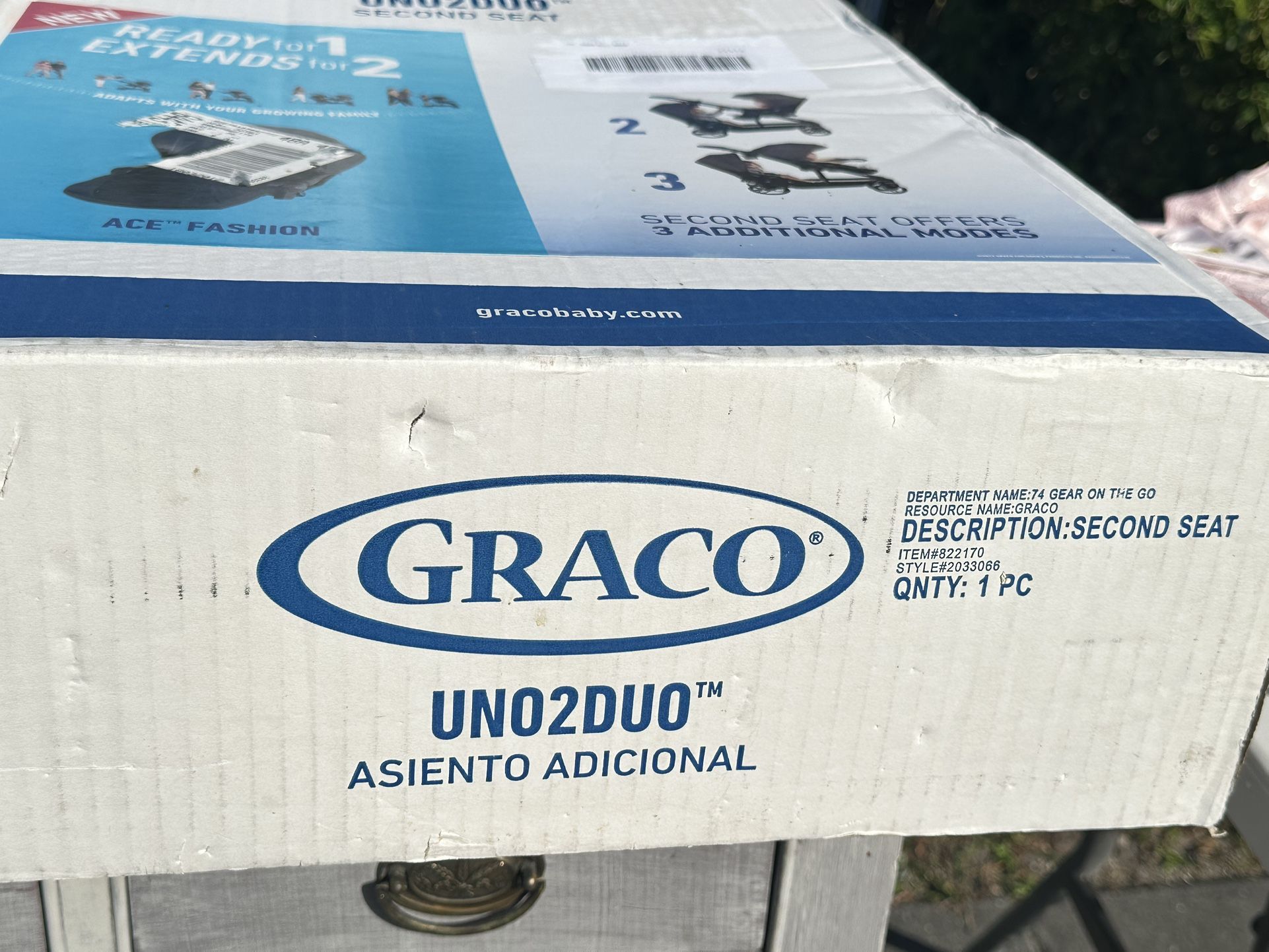 Graco Uno2Duo Second Seat