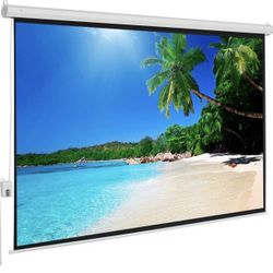  92" 16:9 80" x 45" Viewing Area Motorized Projector Screen 