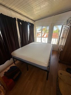 Double sized bed with frame