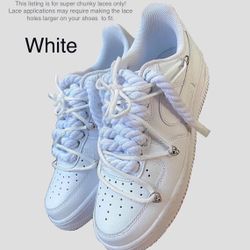 Thick Rope SHOELACES In Different Colors 