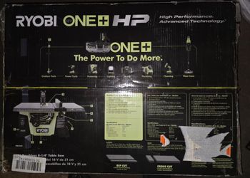 Ryobi   Table Saw 18V  one+HP Technology