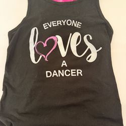 YM dancer tank w/lace back