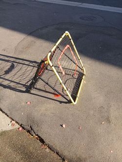 Double sided throw back net for baseball etc