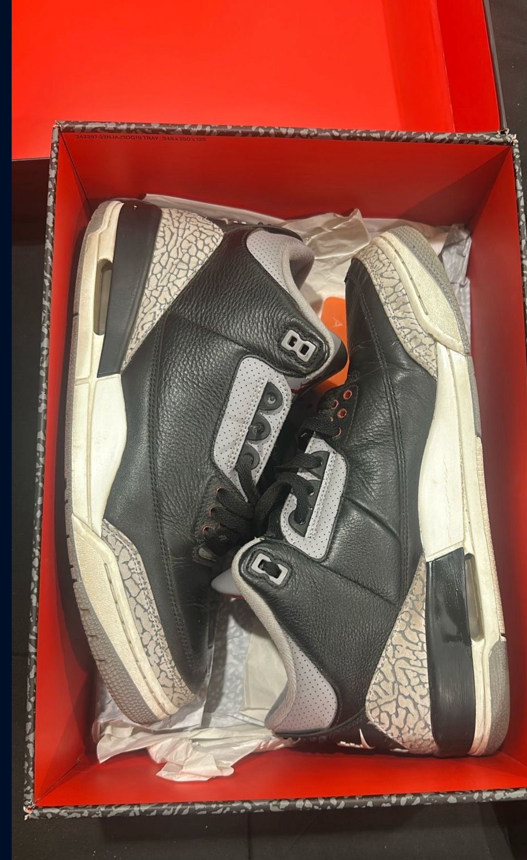 Jordan 3 Black Cements 