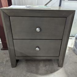 Grey Nightstand 