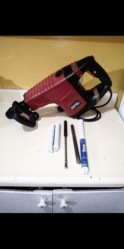 Chicago 62402. 15A   Demolition Hammer Corded With 2 New Bits & One Used This Hammer Just Been Serviced Internal Like New 
