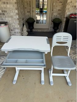 VIVO Kids' Height Adjustable Desk and Chair