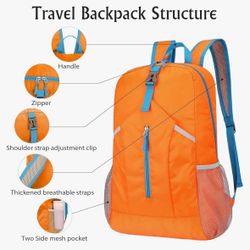 Orange Backpack 