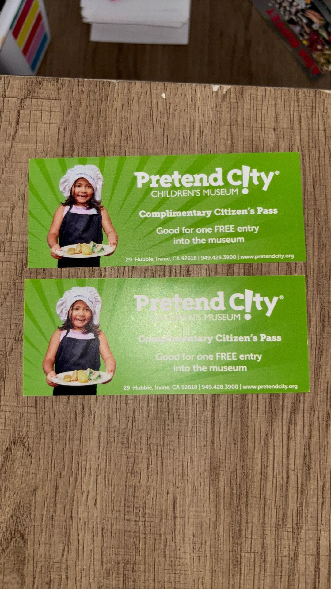 Pretend City Tickets 