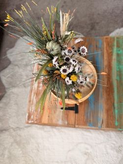 Rustic Wooden Storage Chest / Trunk with Drawers