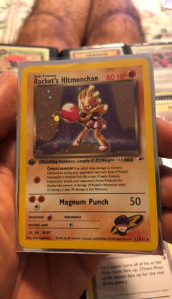 Pokemon 1st edition Rocket’s Hitmonchan