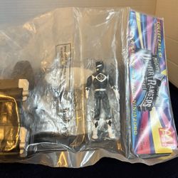 1995 Mighty Morphin Black Power Ranger And Frogninjazord 