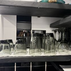 Cups and wine glasses