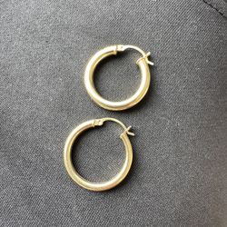 Gold Hoop Earrings 