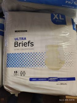McKesson Ultra Briefs XL Adult Incontinence  and L