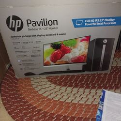 HP Pavilion Desktop PC With A 23 Inch Monitor