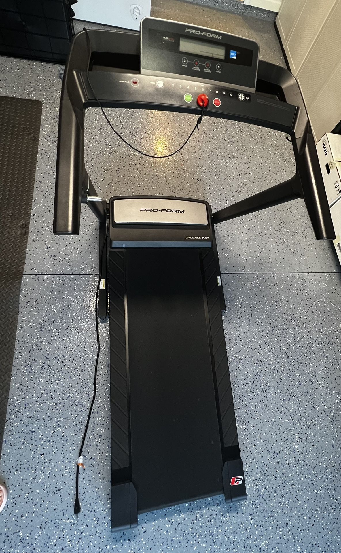 treadmill, electric ProForm Cinta de Correr Plegable WLT de Cadencia con Plataforma Réflex para Caminar y Trotar, con Bluetooth Activado