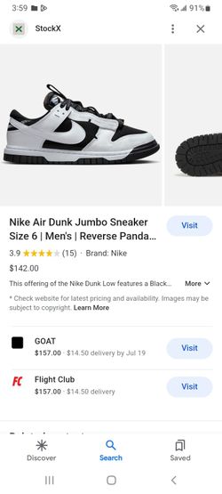Nike Dunk Low Jumbo 'Reverse Panda'