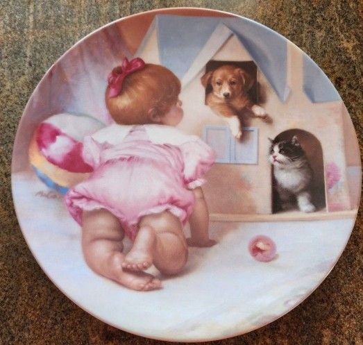 Collectable Knowels Plate -1990