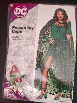 Poison Ivy Cape, Gloves, Wig, Nails