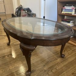 Vintage Glass Coffee Table