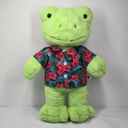 Build-A-Bear Workshop Spring Green Frog Plush 16" Stuffed Animal Toad