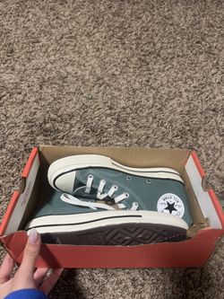 Green vintage converse