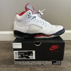 Air Jordan Retro 5 Fire Red (GS), Size 6.5Y (Used) 