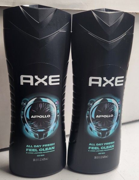 (2) Axe Bodywash, 16 oz ~ Apollo