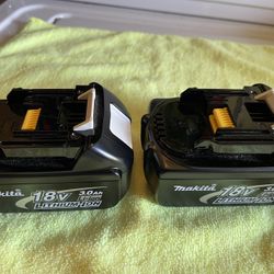 Makita Batteries 3.0 Ah    Brand New