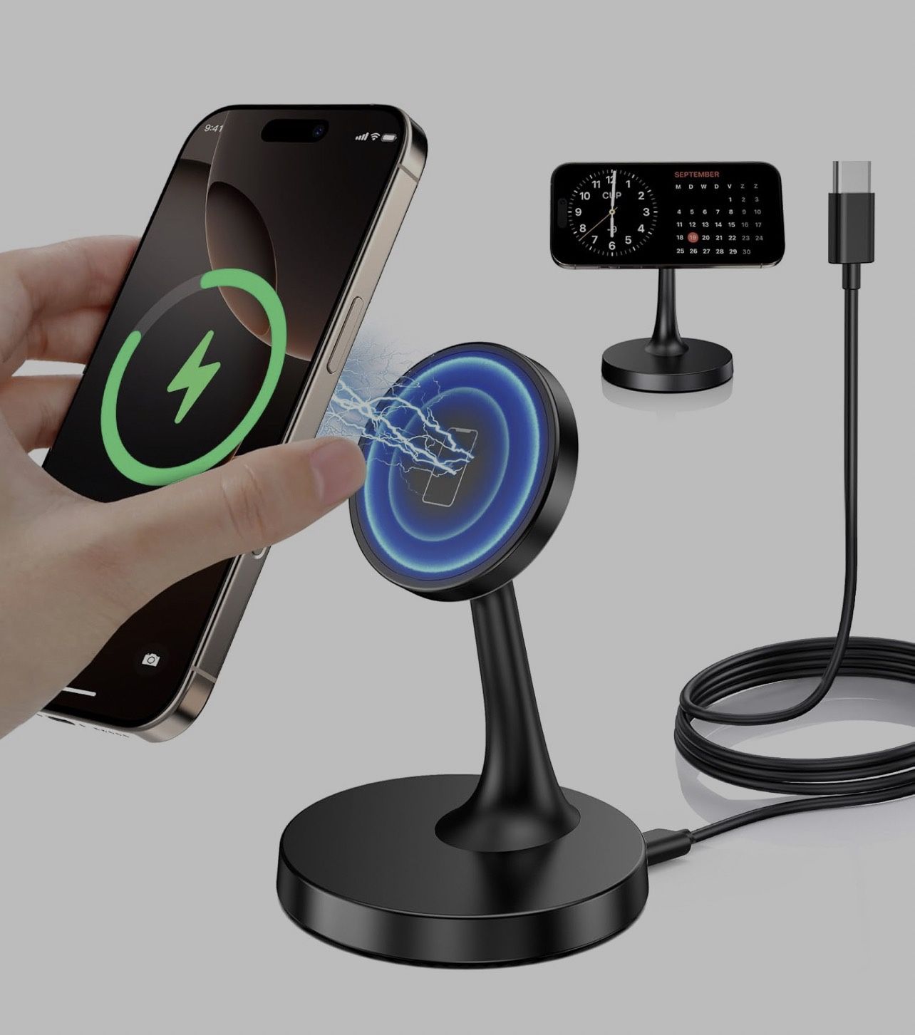 MAGNETIC WIRELESS IPHONE CHARGER