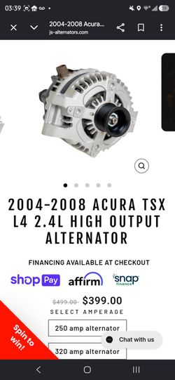 K series alternator  high output