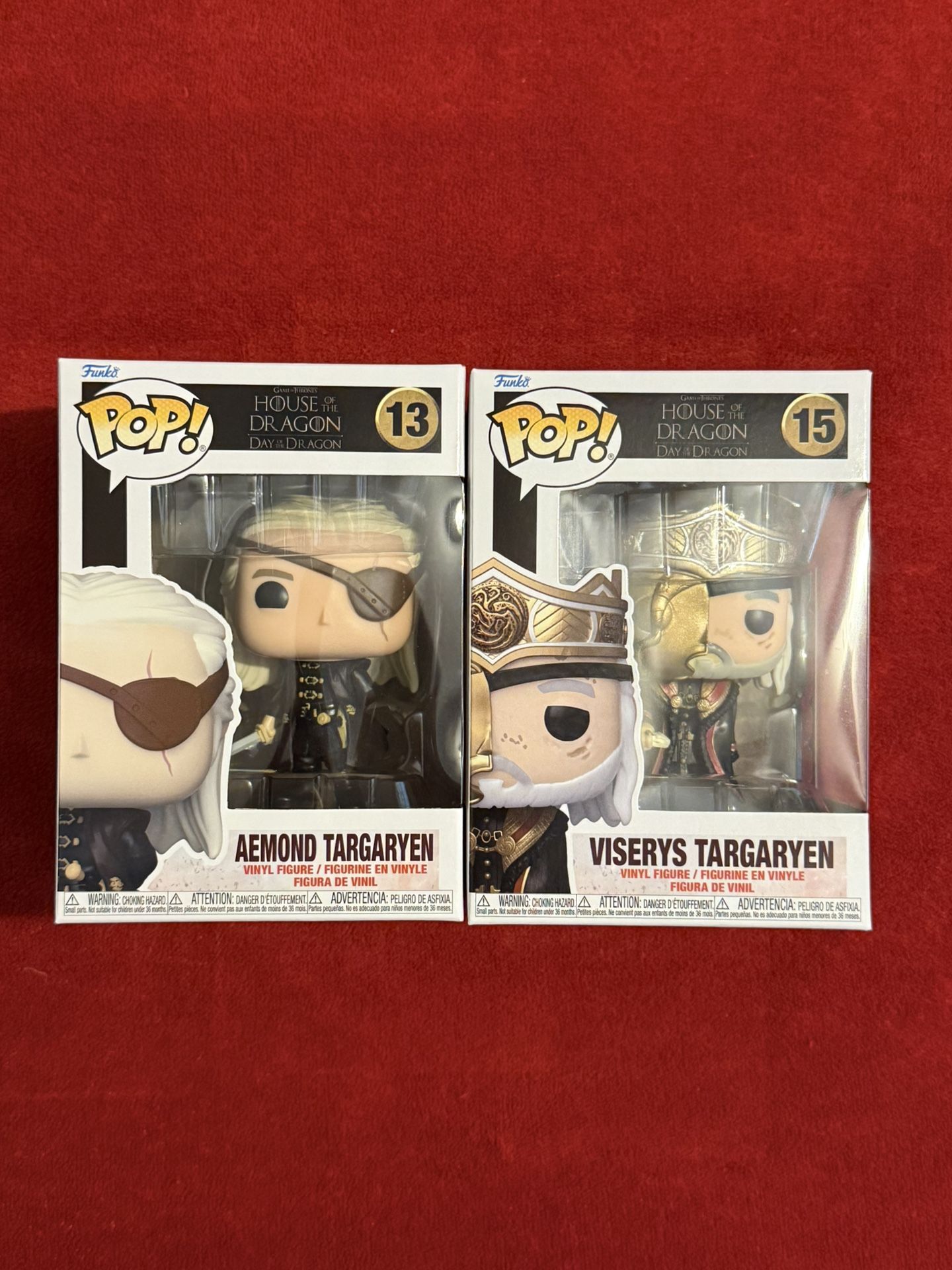 Funko Pop GOT House Of The Dragon Day Of The Dragon Aemond Viserys Bundle