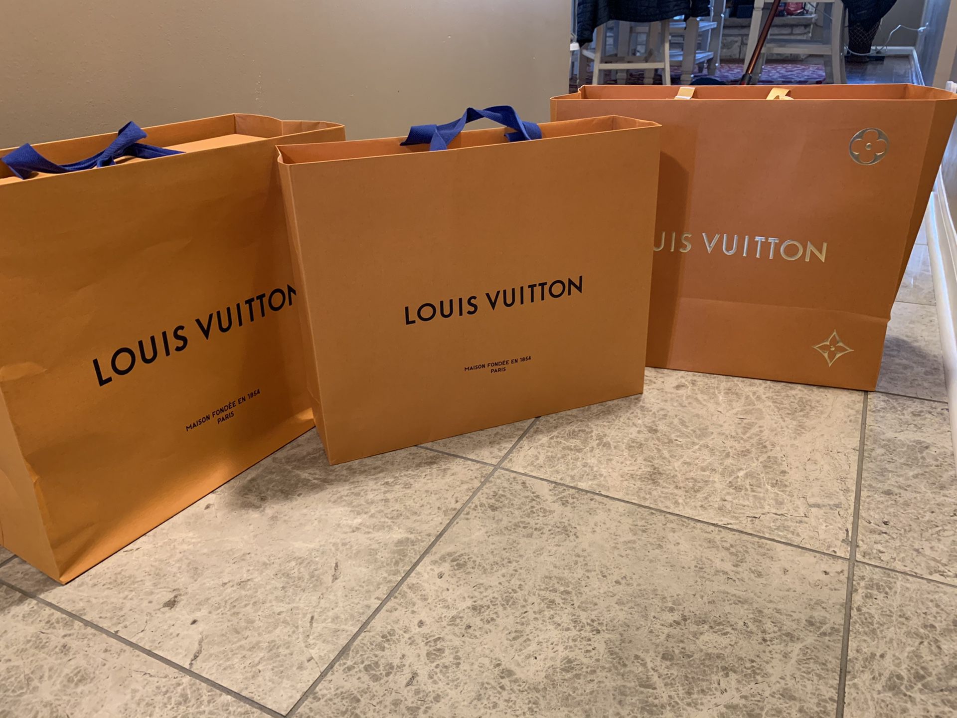 Louis Vuitton shopping bags