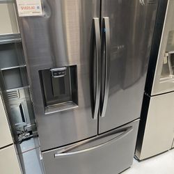 Samsung Black Stainless Steel 3-Door French Door Refrigerator 