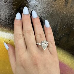 14k LAB DIAMOND 