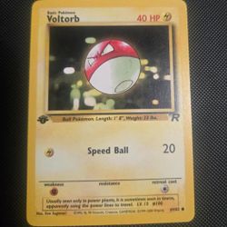 Voltrob Rocket set first 1st edition Pokemon card TCG vintage