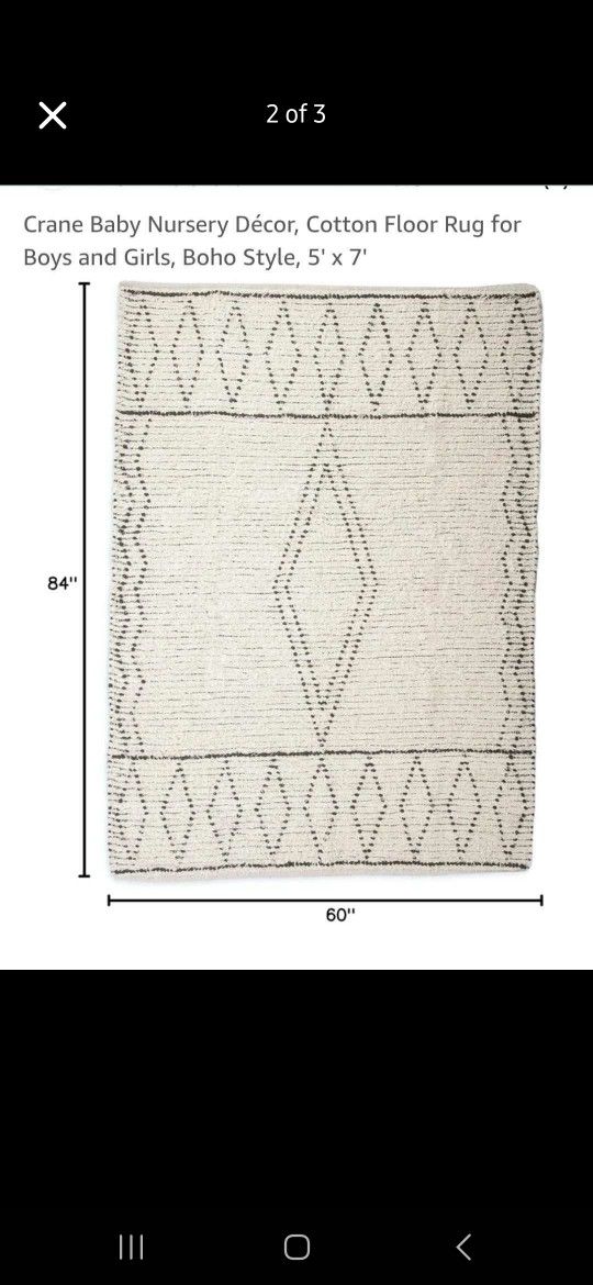 New 100% Cotton Rug