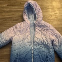 girls snow or rain jacket size medium 8/10