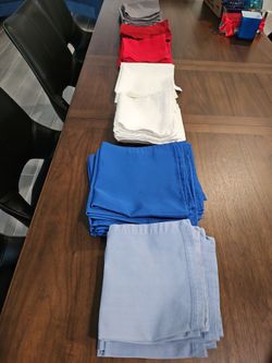Napkin holders and Reusable napkins - variety of colors