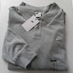 XXL Nike Men's Longsleeve Cotton Polo Shirt 