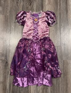 Disney Parks Girls Rapunzel From Tangled Dress Costume. Size M (8).