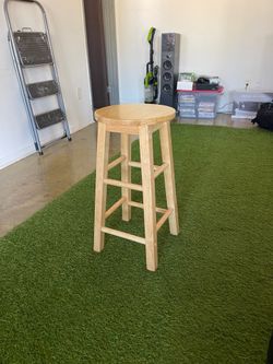 Wood stool