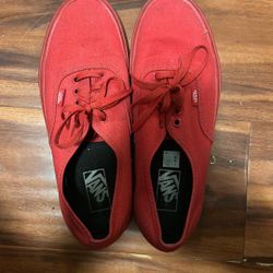 All Red Men’s 9.5 Vans