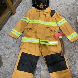 Kids Fireman Halloween Costume 