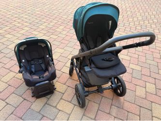 Nuna Stroller and convertible Infant Carseat