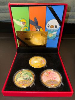 Limited Production Pokémon Gold-Plated Collector Coin Set