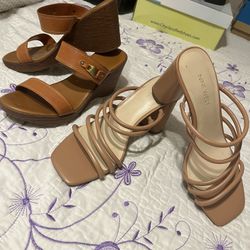 Dos pares zapatos, personas que calcen siete y medio u ocho excelente condición, dos pares por $15 