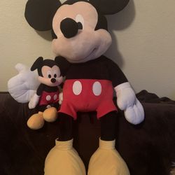 Large Mickey Mouse With Small Mickey Mouse